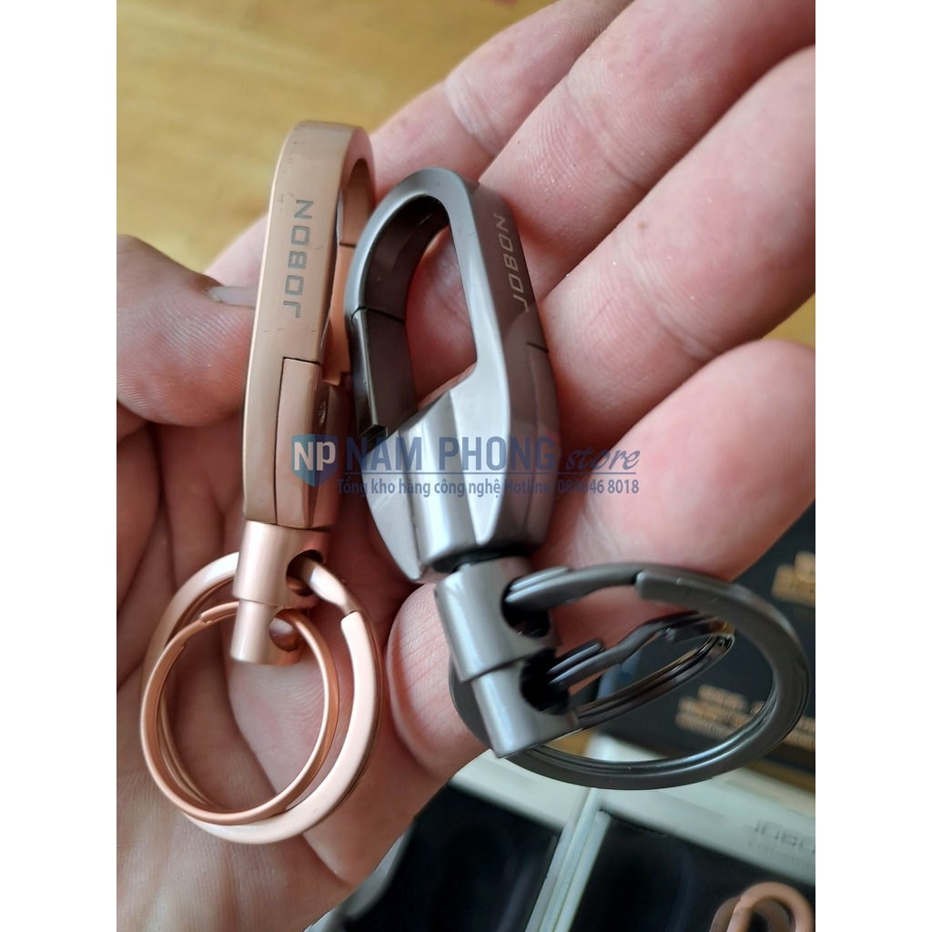 Móc khoá ô tô xe máy Jobon ZB cao cấp có móc treo đỉa quần