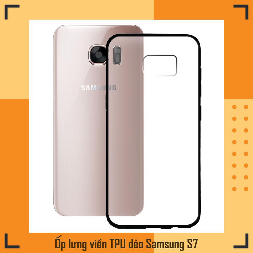 [FREESHIP ĐƠN 50K] Ốp lưng cứng viền TPU dẻo cho điện thoại Samsung Galaxy S7 - 02047