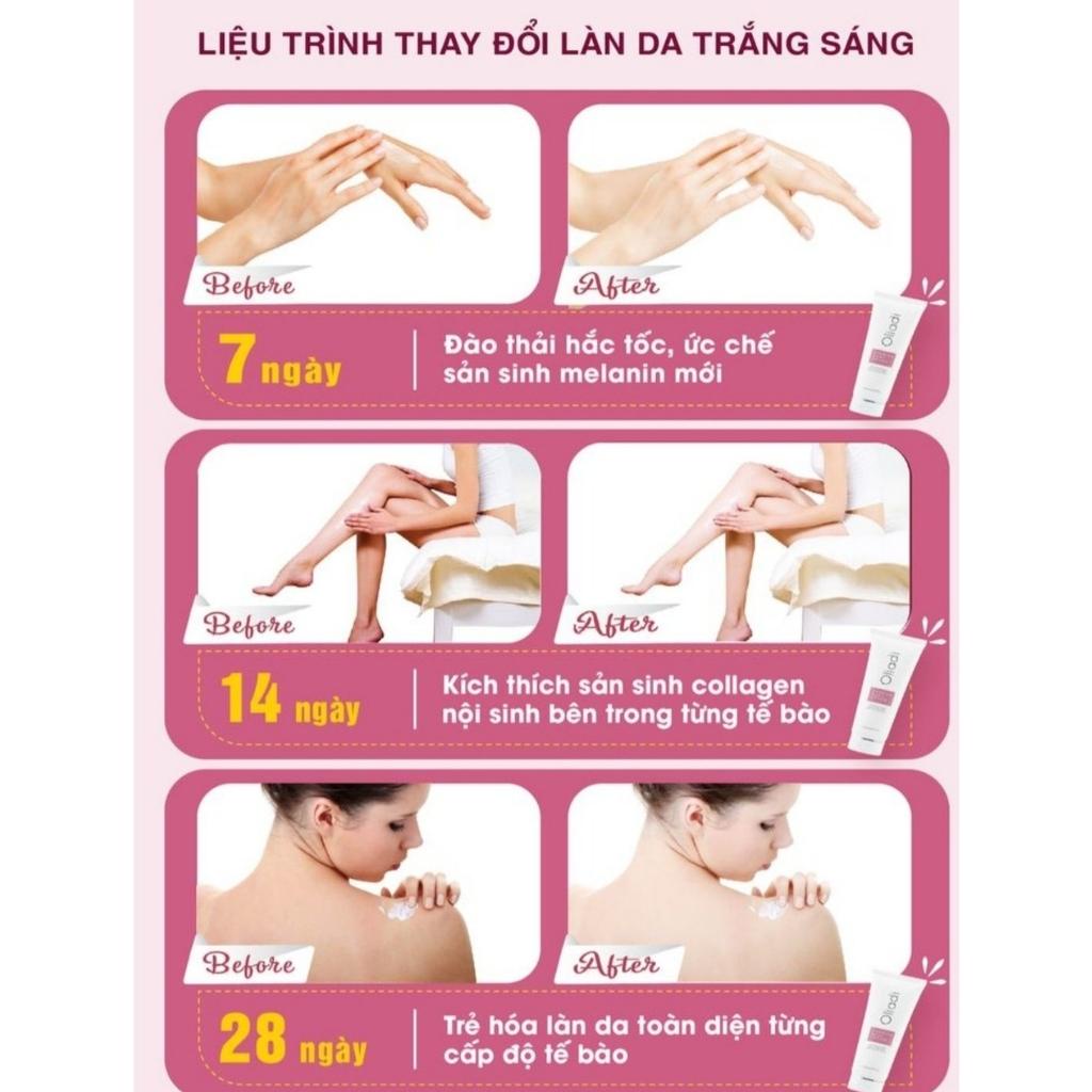 Oliadi Kem Body Trắng Da Toàn Thân Kem Dưỡng Ẩm Phục Hồi Da Nâng Tone Da Sữa Dưỡng Thể Cấp Ẩm Kích Trắng AME SHOP