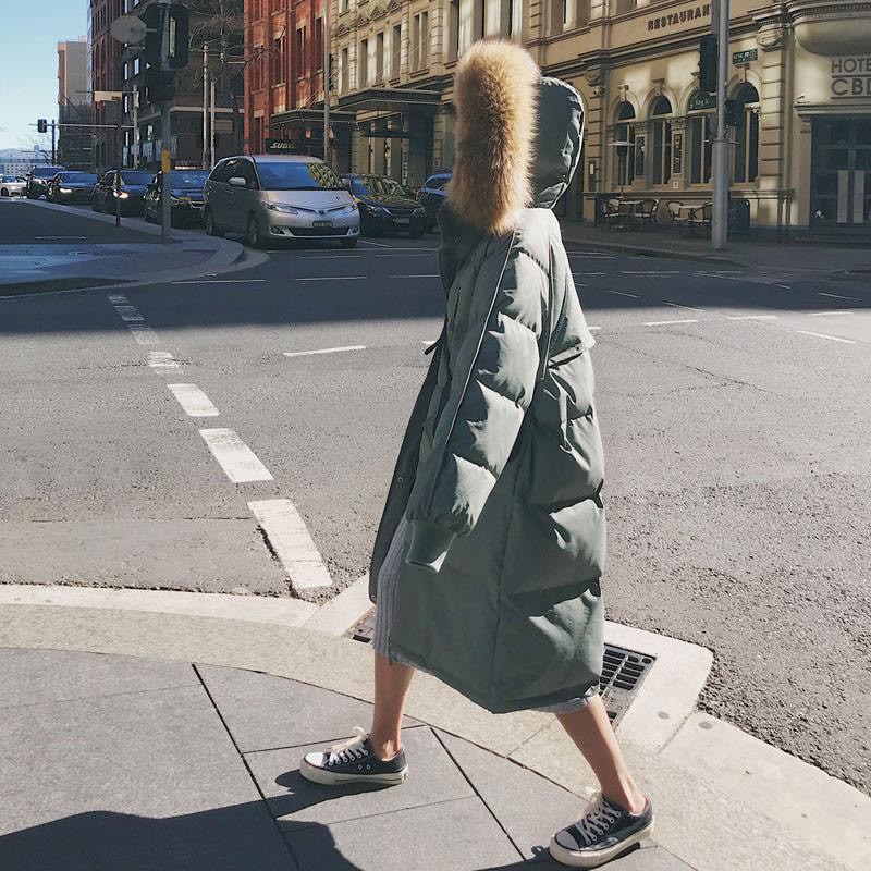 Giao Ngay 🌼Áo Khoác Phao Nữ Đại Hàn Mũ Lông Dáng Chùng hàng QUẢNG CHÂU Cao Cấp mới 2021 | BigBuy360 - bigbuy360.vn