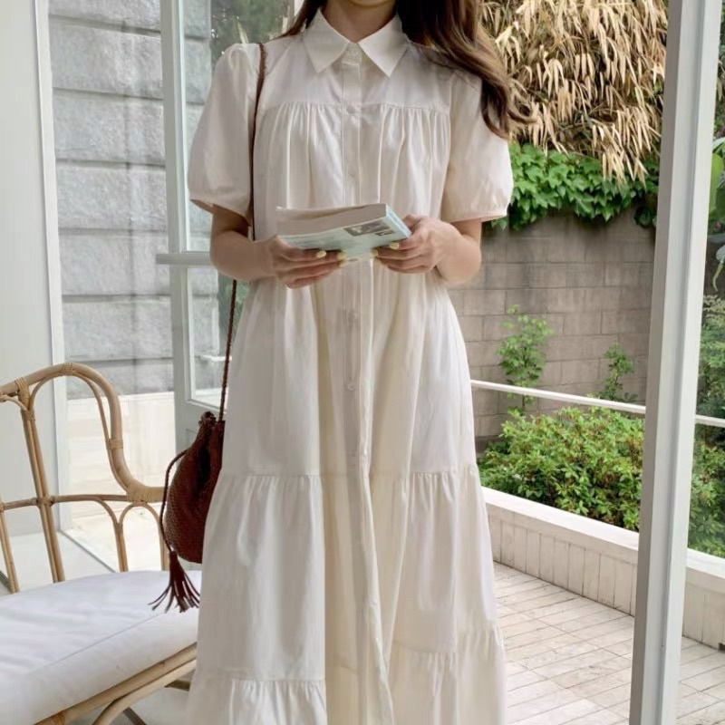 Đầm sơ mi kiểu dáng baby doll