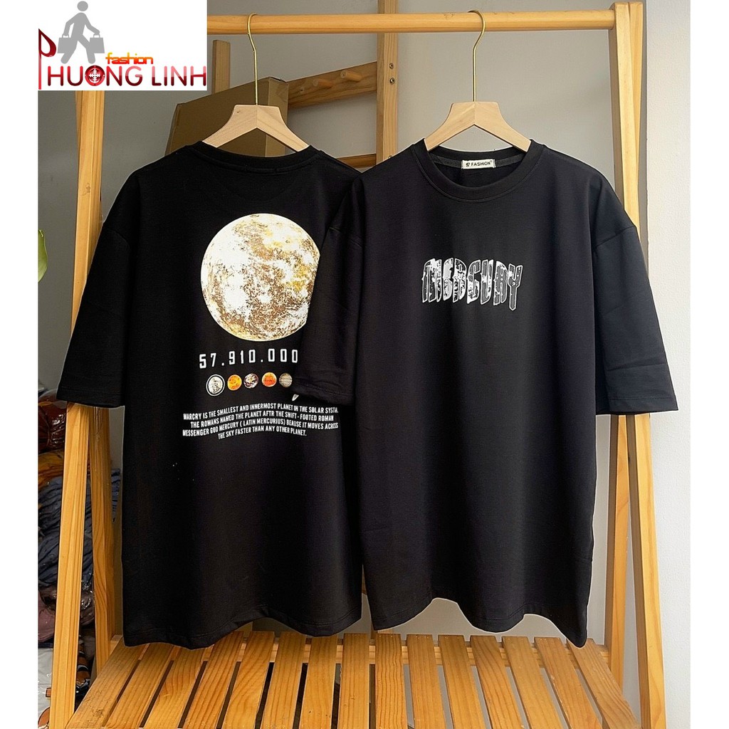 Áo thun unisex form rộng tay lỡ hình mặt trăng - Thời Trang Phương Ling | BigBuy360 - bigbuy360.vn