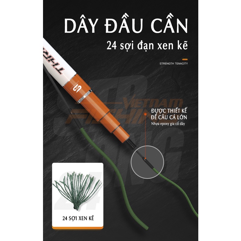 Cần câu tay HANDING La Văn Cương siêu tải, chuyên câu săn hàng