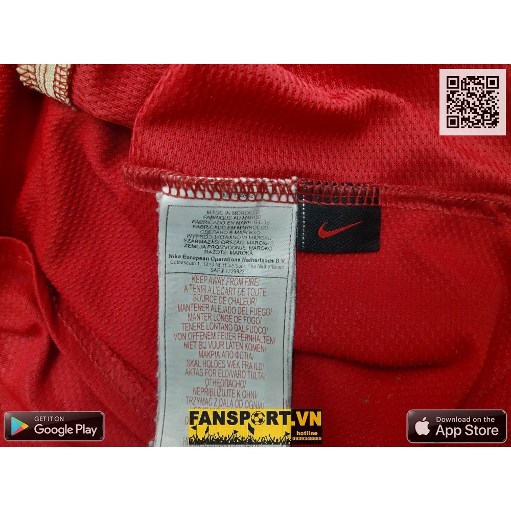 Áo đấu bóng đá Manchester United 2006-2007 home shirt jersey red 146814 Nike
