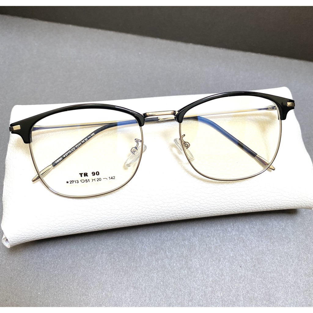 Gọng kính vuông kim loại nửa viền cao cấp Elmee E2317 - dành cho cả nam và nữ | BigBuy360 - bigbuy360.vn