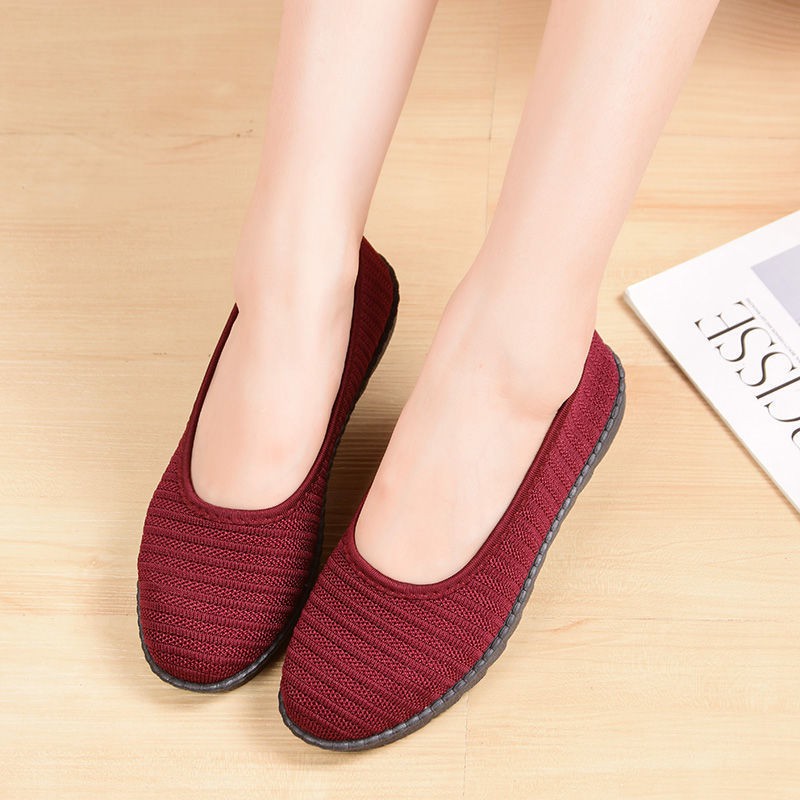 Giày búp bê vải nữ đế bằng 2cm đi bộ cực êm chân Validep03 V288
