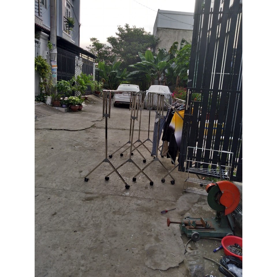 Giá treo quần áo xếp gọn 90 bộ đồ Tỷ Cơ Khí