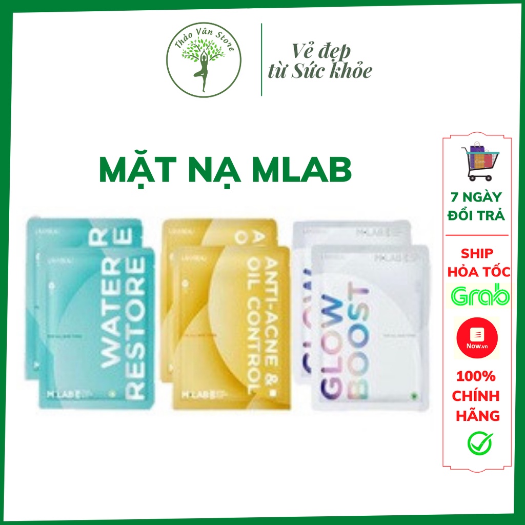 ⭐Mặt Nạ Mlab Sợi Tre CẤP ẨM, TRẮNG DA, KIỀM DẦU, Dưỡng Da Mịn Màng, Trắng Sáng Chính Hãng 100%⭐