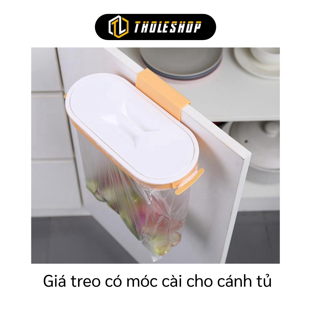 [SGD] Giá Treo Túi Đựng Rác - Khung Treo Túi Đựng Rác Cài Cửa Tủ Có Nắp Đậy Vệ Sinh 8889