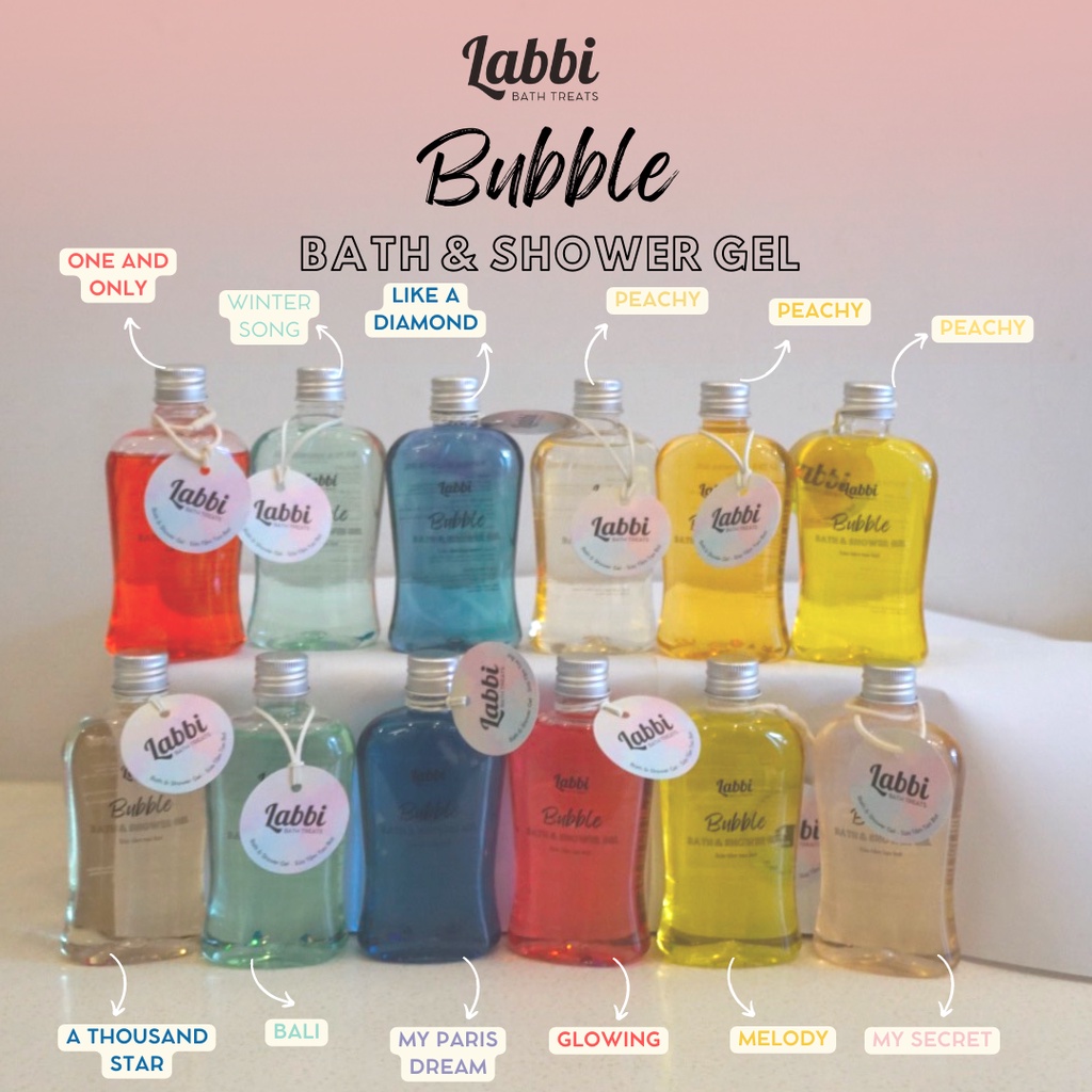 ONE AND ONLY [Labbi] Tạo bọt bồn tắm / Gel tắm tạo bọt / Bubble Gels