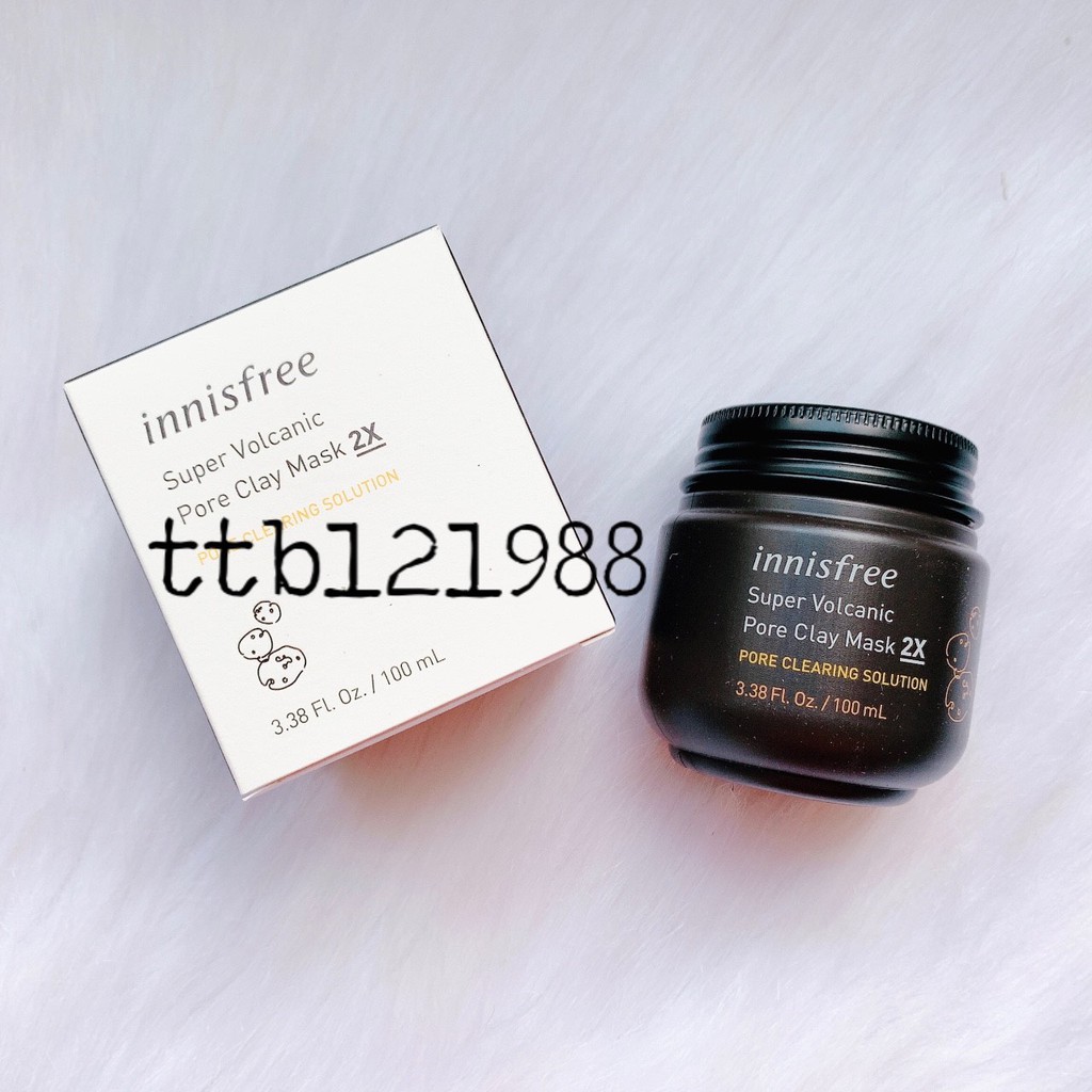 Mặt nạ đất sét Innisfree Super Volcanic Pore Clay Mask 2X ( MẪU MỚI 2X )