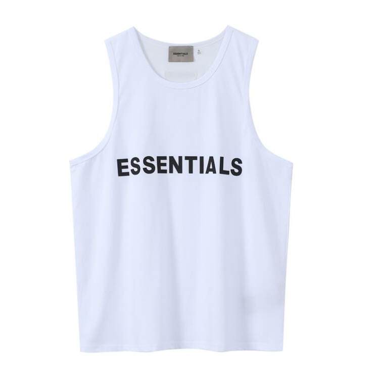 Áo Ba Lỗ Từ Cotton In Chữ Essentials Thời Trang Cho Nam Và Nữ