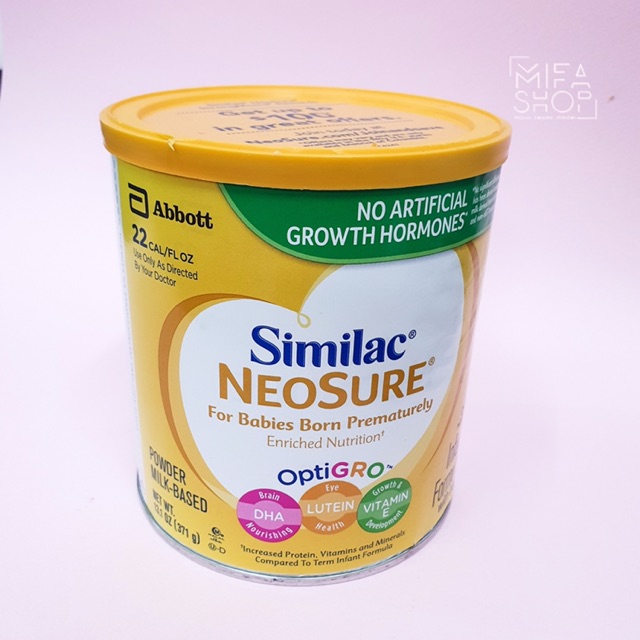 Sữa Similac NeoSure 371g của Mỹ dành cho trẻ sinh non