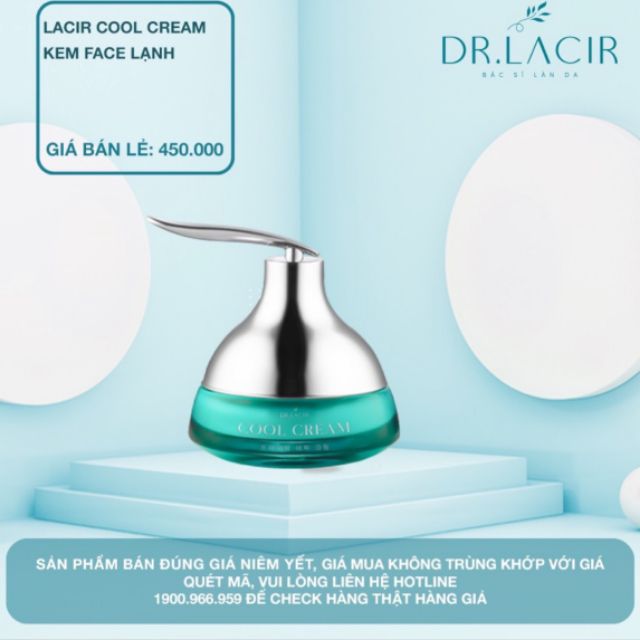 KEM FACE LẠNH COOL CREAM DR.LACIR - Kem Dưỡng Trắng Da Ban Ngày DR LACIR