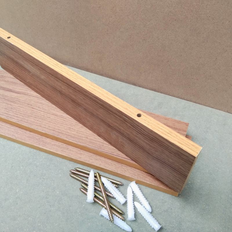 Kệ gỗ GẮN tường DẤU CHÂN 40x15cm gỗ tự nhiên siêu bền cứng chắc chịu tải LỚN, phụ kiện