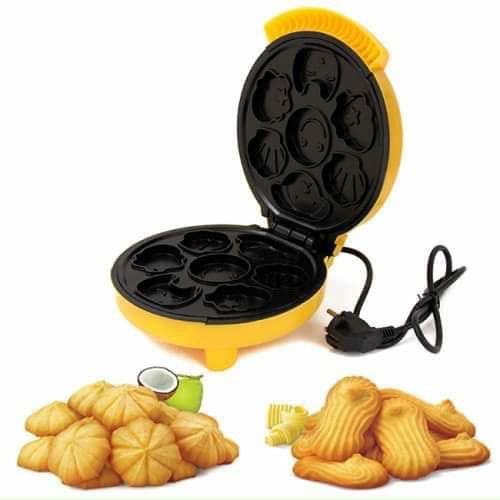 Nướng bánh hình thú, máy nướng bánh 7 khuôn, nướng bánh nhanh,tạo ra những chiếc bánh dễ thương cute