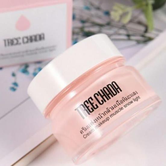 KEM TRANG ĐIỂM  TREE CHADA CREAM MAKEUP MUSCLE SNOW LIGHT 50ML CHUẨN AUTH | BigBuy360 - bigbuy360.vn