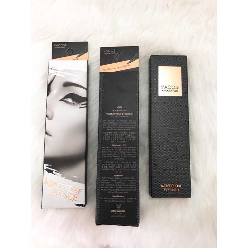 Mắt Nước Vacosi Waterproof Pen Eyeliner Mẫu Mới