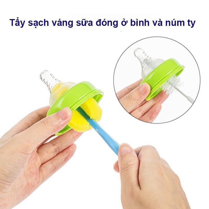 Bộ cọ rửa bình sữa 4 chi tiết