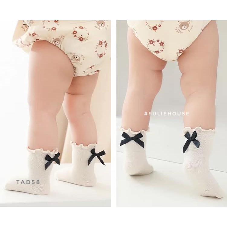 Tất cổ cao đính nơ - TAD58