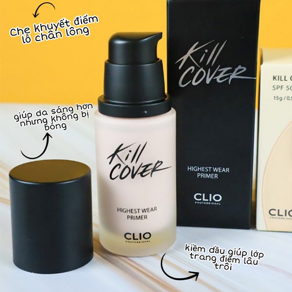 Kem lót Clio Kill Cover Highest Wear Primer 30ml