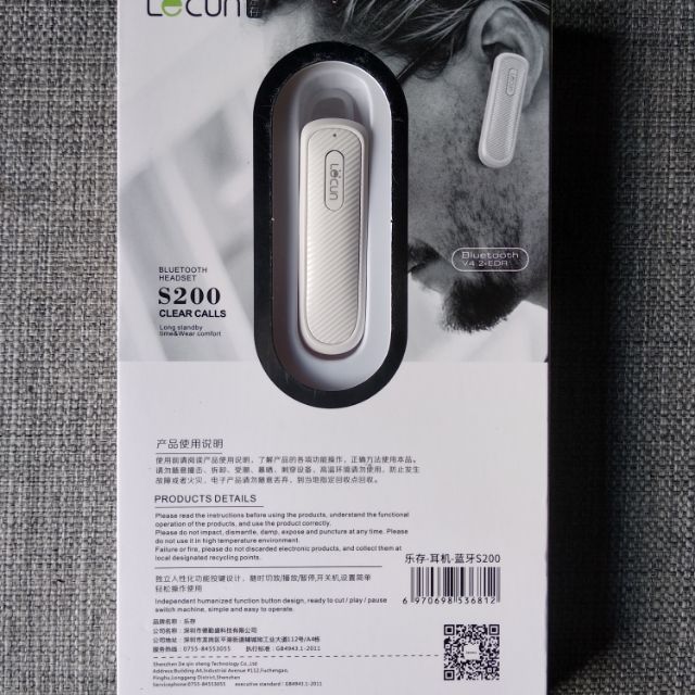 Tai nghe Bluetooth Lecun S200 chính hãng