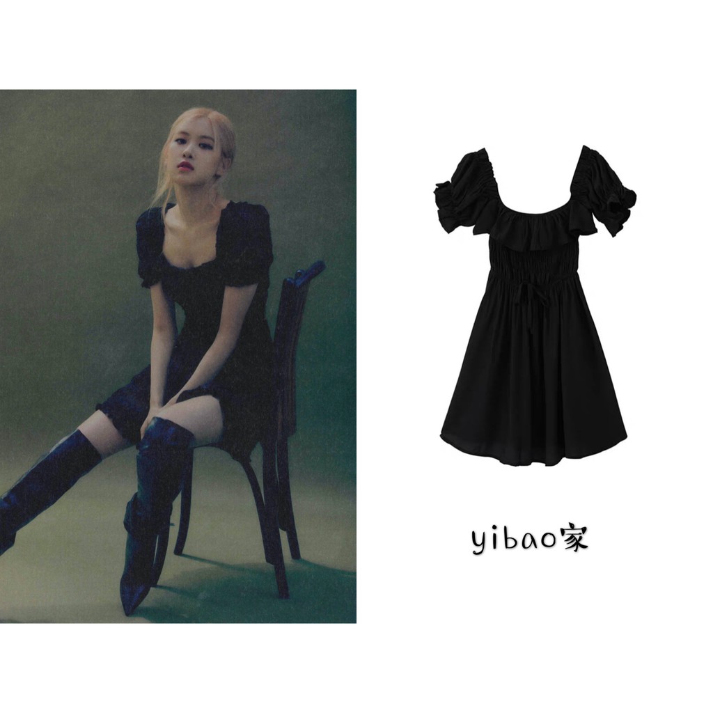Váy Đen ROSE BLACKPINK
