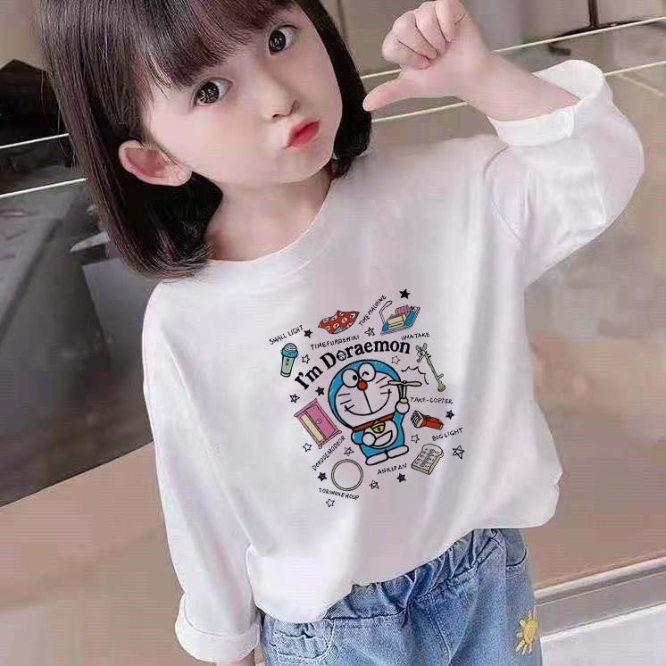Áo Thun Cotton Tay Dài Phong Cách Mới Dành Cho Bé Gái 2022