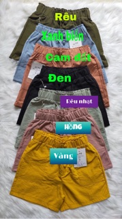 Quần sooc đũi bọc khuy [ảnh thật] [Nhập mã BEOIJUN4 giảm 5k đơn 199k] chất đẹp