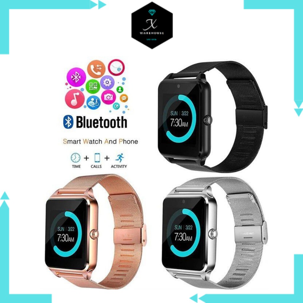 Đồng hồ thông minh xài sim Smart watch Z60 dây kim loại