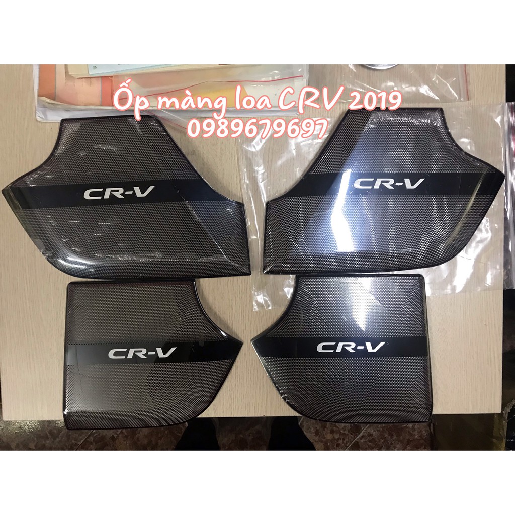 Ốp màng loa và tapli cánh cửa Honda CRV 2018- 2020 mẫu titan cao cấp