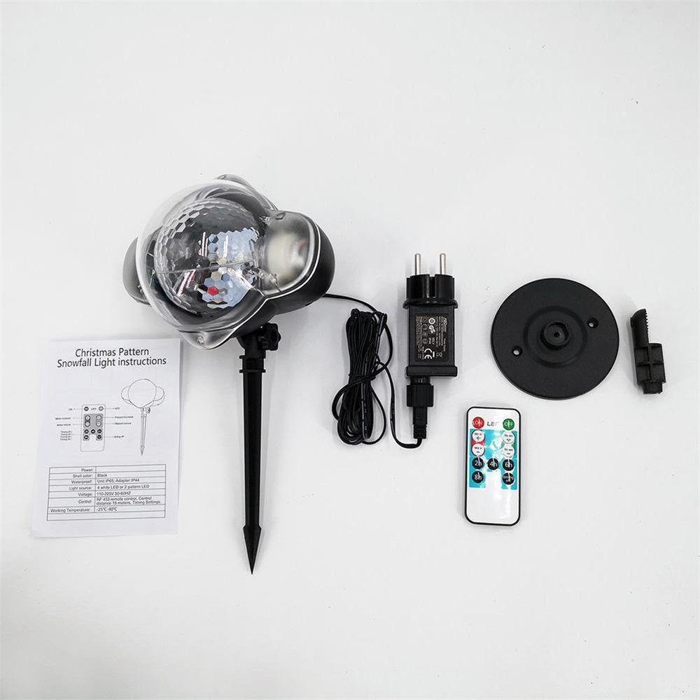 Đèn LED Chiếu Hình Tuyết Zaijie 24 Dùng Trang Trí Giáng Sinh
