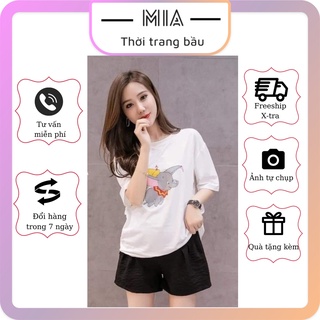 Quần short bầu dáng A trẻ trung, chất đũi mềm mát nhẹ, size M L XL XXL