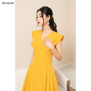 Đầm Xòe Vai Chờm Cổ Tim 20AGAIN DEA0979
