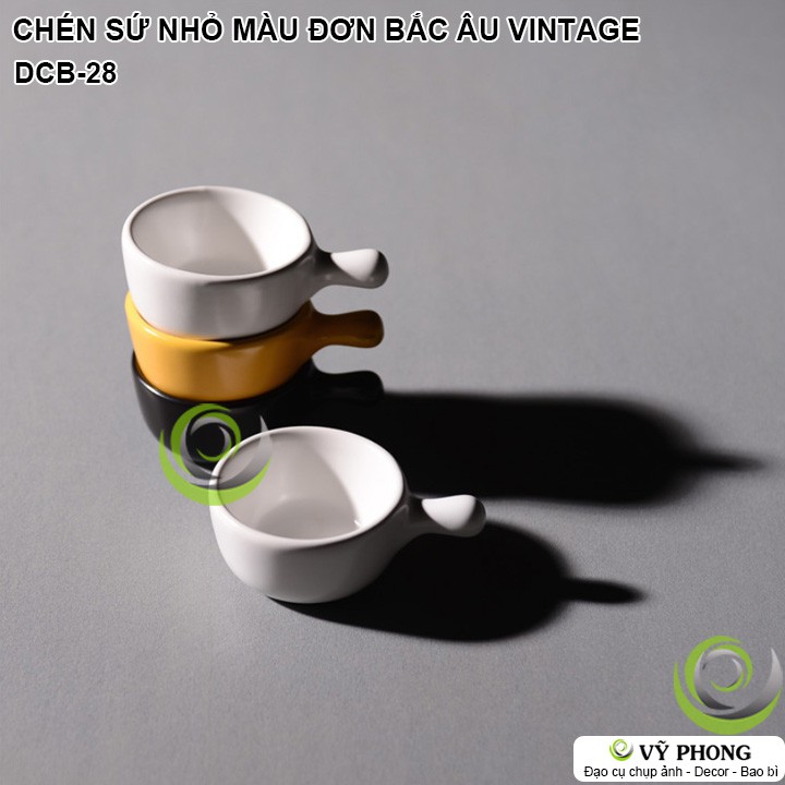 CHÉN SỨ NHỎ MÀU ĐƠN LIVING ART NORDIC STYLE MÀU VINTAGE TRANG TRÍ BẾP CHỤP HÌNH ĐẠO CỤ CHỤP ẢNH SẢN PHẨM INS DCB-28