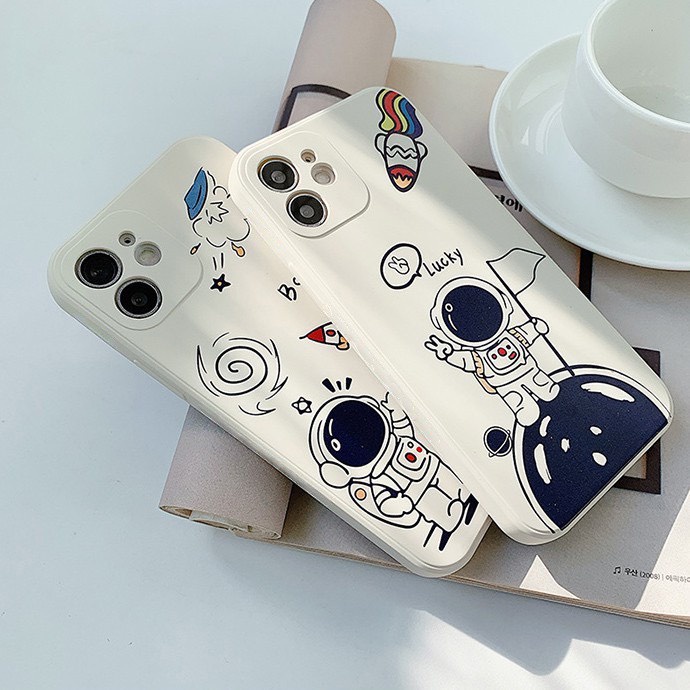 Ốp lưng iphone cạnh vuông vũ trụ 3 4 5s/6/6plus/6s/6splus/7/7plus/8/8plus/x/xr/xs/11/12/pro/promax