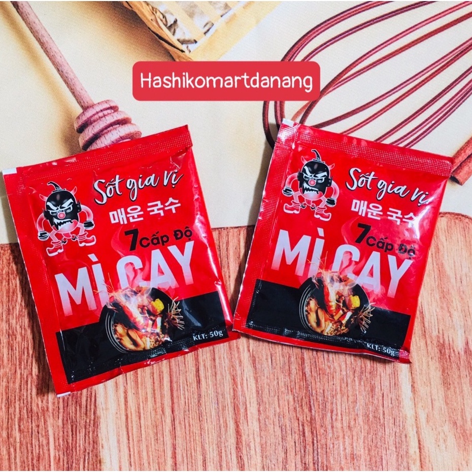 Sốt gia vị nấu mì cay 7 cấp độ gói 50g