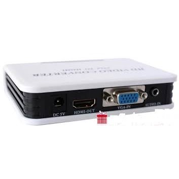 Bộ chuyển đổi tín hiệu từ VGA sang HDMI - Full HD Trắng - DC537