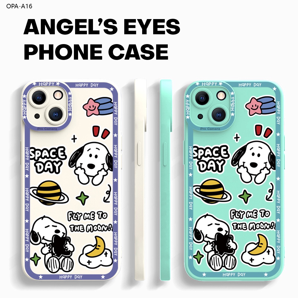 OPPO A16 A16K A16E A93 A54 A94 A71 A71K A91 Cho Ốp lưng điện thoại In Hình Happy Snoopy Thicken