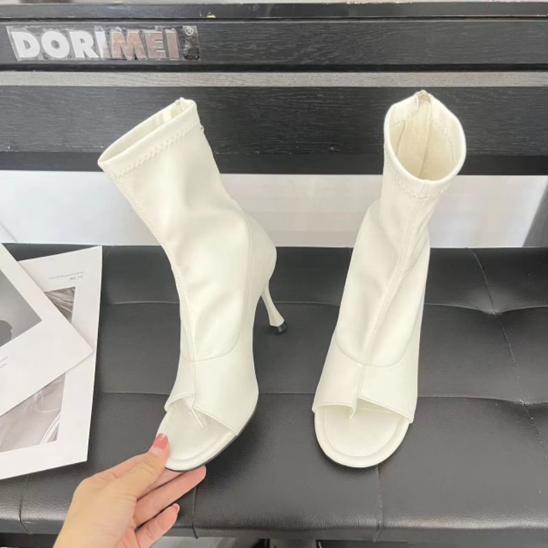 x Boot Xỏ Ngón 9p Hở Mũi Da Mềm Êm Fullbox Cao Cấp