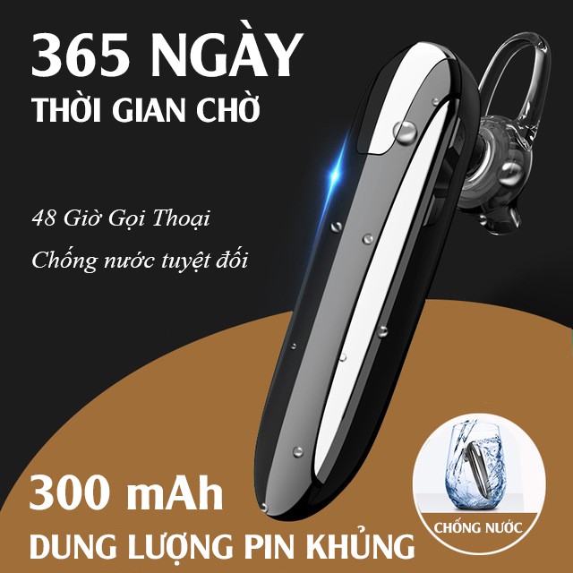 [TẶNG TAI PHỤ] Tai nghe bluetooth, tai nghe nhét tai không dây X8 Chống nước, Pin 300mAh, Đàm thoại 48h, Nghe nhạc 36h