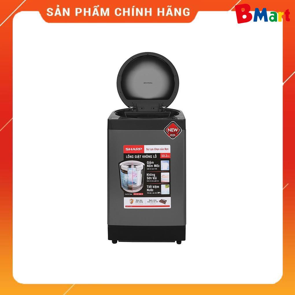 [ FREE SHIP KHU VỰC HÀ NỘI ] Máy giặt Sharp cửa trên 10 kg ES-W100PV-H - [ Bmart247 ]  - BM