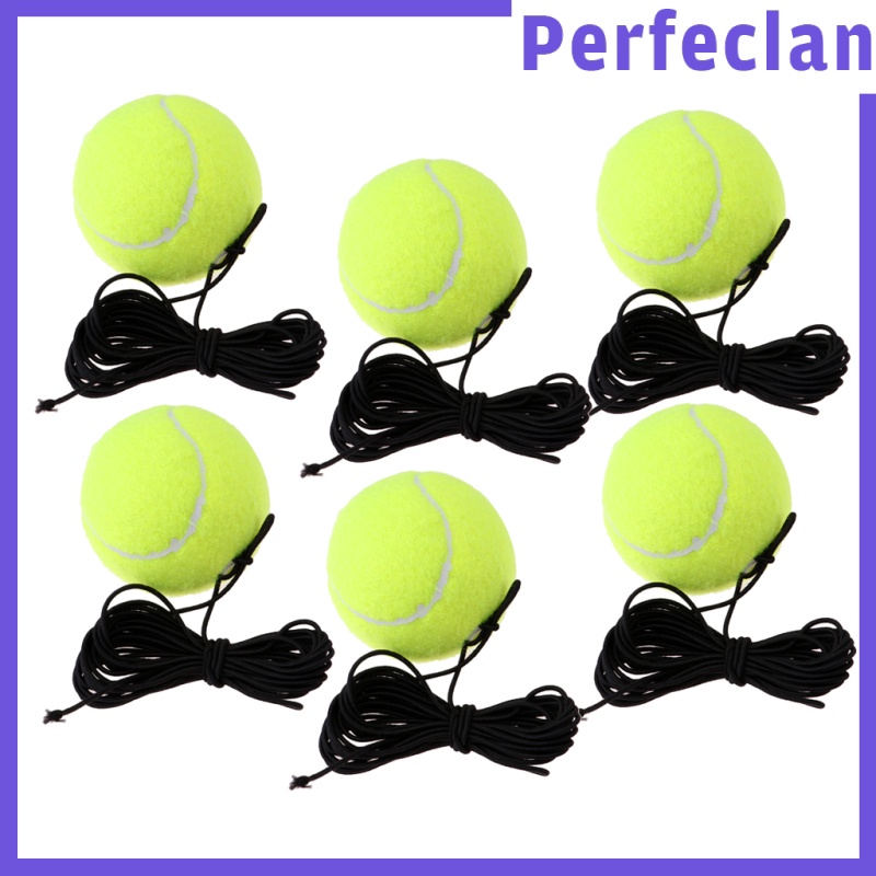 Set 6 Quả Bóng Tennis Kèm Dây Thay Thế Cho Luyện Tập