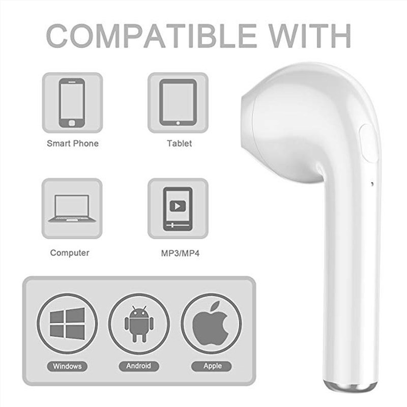 Tai nghe Bluetooth 4.2 I7s có mic tiện lợi