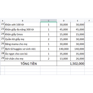 SET ĐỒ SƠ SINH TIẾT KIỆM CHO BÉ GÁI SET 1.502.000đ