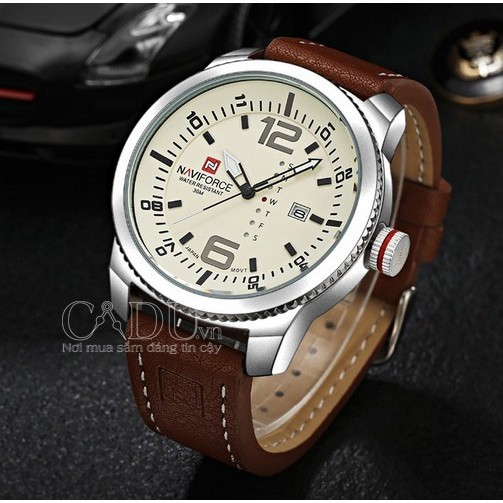 Đồng hồ Naviforce dây da bền và đẹp