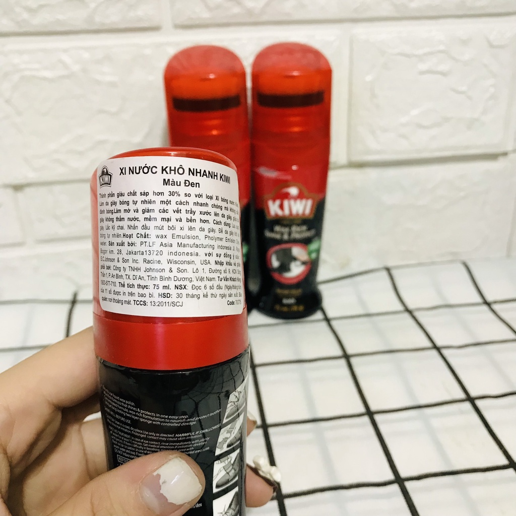 Xi nước đánh giầy KIWI màu đen 75ml ( khô nhanh )