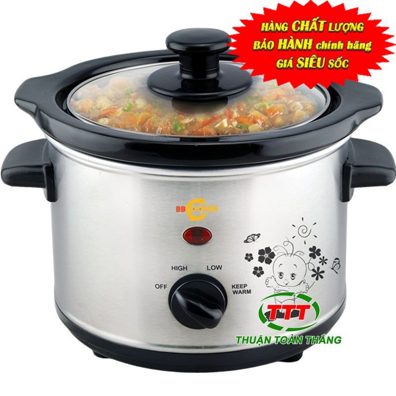 nồi nấu cháo chậm cho bé BB Cooker chính hãng Hàn Quốc 1.5L