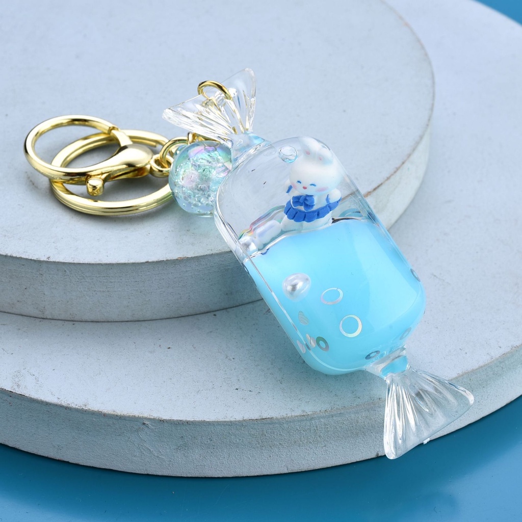 Móc Khóa Acrylic Nổi Hình Thỏ Năm Cánh Ngôi Sao Cốc Trà Sữa Tươi Mới Làm Quà Tặng Cho Học Sinh / Xe Hơi