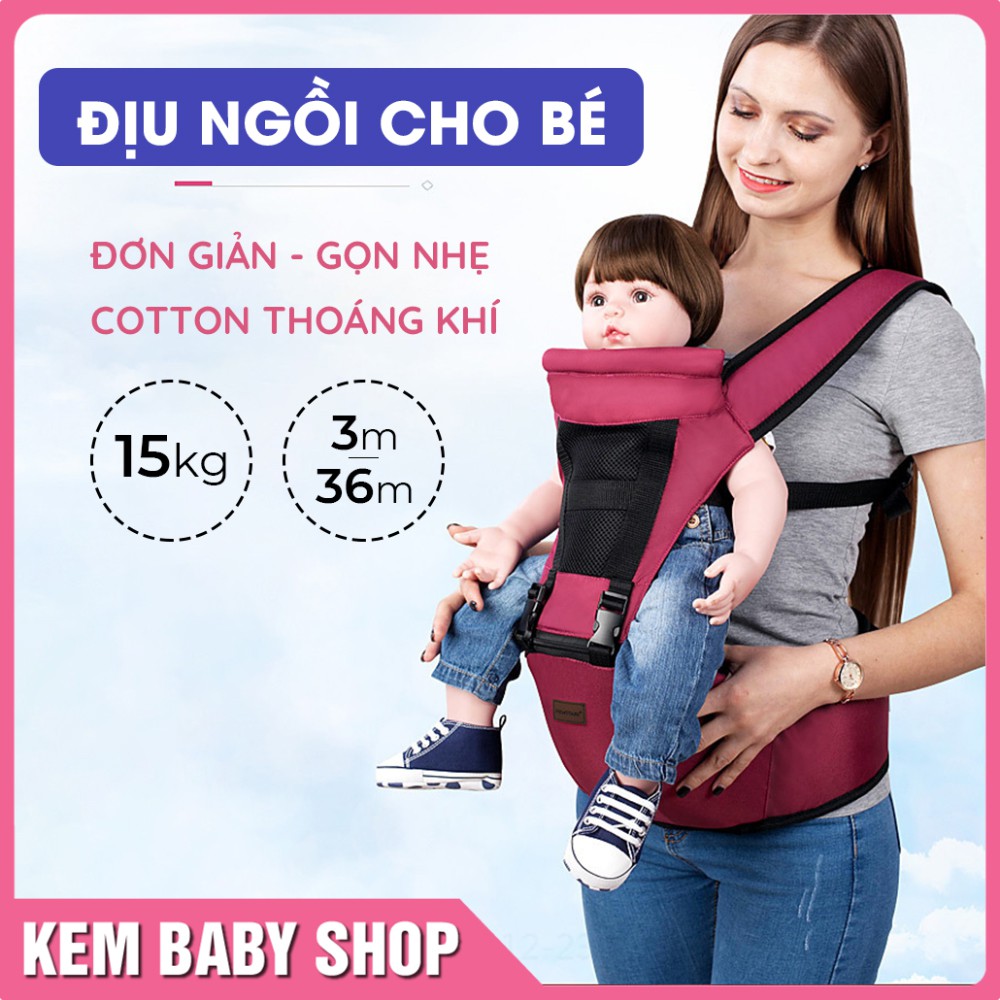 Địu ngồi em bé - Địu ngồi cho bé 4 tư thế Newstar